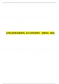 ENGINEERING ECONOMY (MNG 102)