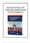 Solutions for Applied Strength of Materials, 7th Edition by Robert L. Mott, (2025), All Chapters | LATEST.