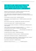 BIO 669 FLUID AND ELECTROLYTE BALANCE/ACID BASE BALANCE NORTHERN KENTUCKY UNIVERSITY