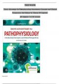 Test bank for Davis Advantage for Pathophysiology Introductory Concepts and Clinical Perspectives 2nd Edition by Theresa M Capriotti | Chapter 1-46 | Complete Questions and Answers A+ | LATEST UPDATED STUDY GUIDE BANKS WITH COMPLETE SOLUTIONS 2024