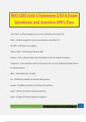 BIO 1201 Unit 1 Sammons LSUA Exam Questions and Answers 100% Pass