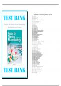 Test Bank For Focus on Nursing Pharmacology 7th Edition by Amy M. Karch 