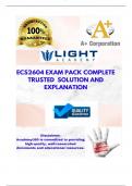 ECS2604 EXAM PACK COMPLETE TRUSTED  SOLUTION AND EXPLANATION