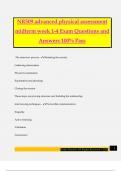 NR509 advanced physical assessment midterm week 1-4 Exam Questions and Answers 100% Pass