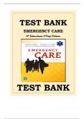 Emergency Care 14th Edition by Daniel Limmer, Michael F. O'Keefe and Edward T. Dickinson Test Bank (CHAPTERS 01-10)