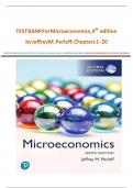 Test Bank for  Microeconomics,  9th  Edition by  Jeffrey M.  Perloff | 9781292215693 |  Chapters  1  - 20 with 100% verified answers | LATEST