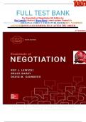 FULL TEST BANK      For Essentials of Negotiation 6th Edition by   Roy Lewicki (Author), Bruce Barry Latest update Graded A+     