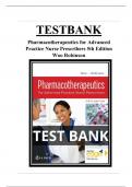 PHARMACOTHERAPEUTICS FOR ADVANCED PRACTICE NURSE PRESCRIBERS, 5TH EDITION WOO ROBINSON TEST BANK QUESTIONS AND ANSWERS LATEST TOP SCORE VERIFIED AND UPDATED |2025>26|