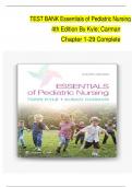 Test bank Essentials Of Pediatric Nursing 4th Edition Author:Theresa Kyle, Susan Carmen, All Chapters 1 - 29, Complete With Questions And Answers Latest Version 2025 Update.