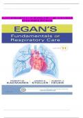  TEST BANK FOR EGAN’S FUNDAMENTALS OF RESPIRATORY CARE 11TH EDITION BY KACMAREK QUESTIONS AND ANSWERS ALL CHAPTERS COVERED |VERIFIED AND UPDATED| |GRADED A+ PASS| |2025>26|