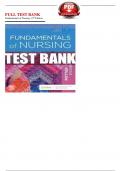 Test Bank for Fundamentals of Nursing, 10th Edition by Carol R. Taylor,  Jennifer Barlett & Pamela lynn | 9781975168162 |Complete Chapters| Latest Test Bank 100% Veriﬁed Answers A+ | LATEST