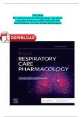 Rau’s Respiratory Care Pharmacology 11th Edition Test Bank by Douglas Gardenhire, ISBN: 9780323871556, All 23 Chapters Covered, Verified Latest Edition