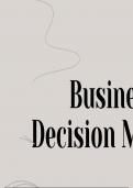 Exam Unit 7 - Business Decision Making - Powerpoint pitch