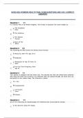 NURS 6552 WOMENS HEALTH FINAL EXAM QUESTIONS AND 100% CORRECT  ANSWERS