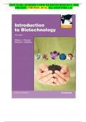 TEST BANK -INTRODUCTION TO BIOTECHNOLOGY, 3RD EDITION (THIEMAN, 2013), ALL CHAPTERS 1-13 