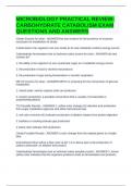 MICROBIOLOGY PRACTICAL REVIEW- CARBOHYDRATE CATABOLISM EXAM QUESTIONS AND ANSWERS