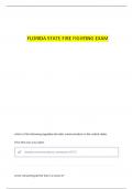 FLORIDA STATE FIRE FIGHTING EXAM