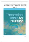 TEST BANK Theoretical Basis for Nursing (6th ED) American Edition by Melanie McEwen; Evelyn M. Wills, Verified Chapters 1 - 23, Complete Newest Version