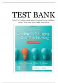 Test Bank For Yoder-Wise’s Leading And Managing In Canadian Nursing, 2nd Edition, Patricia S. Yoder-Wise, Janice Waddell, Nancy Walton|| BEST GUIDE