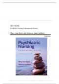 Test Bank for Psychiatric Nursing Contemporary Practice, 6th Edition by Mary Ann Boyd & Rebecca Luebbert | 9781975161194 |Complete Chapters1-43| Latest Test Bank 100% Veriﬁed Answers A+ | LATEST