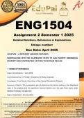 ENG1504 Assignment 2 (COMPLETE ANSWERS) Semester 1 2025 - DUE April 2025