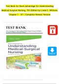  Test Bank  for Davis Advantage for Understanding Medical-Surgical Nursing , 7th Edition Linda S. Williams 