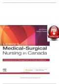 Test Bank For Lewis's Medical Surgical Nursing in Canada 5th Edition by Jane Tyerman, Shelley Cobbett 9780323791564 Chapter 1-72 Complete Guide.