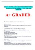 3 NURS 5334 FINAL EXAM STUDY GUIDE 2025-2026. QUESTIONS WITH CORRECT AND VERIFIED ANSWERS.  A+ GRADED.