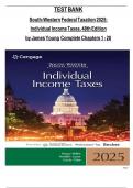 Test Bank for South-Western Federal Taxation 2025: Individual Income Taxes, 48th Edition by James C. Young | Complete Chapters