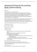 Samenvatting Jaarverslaggeving - Advanced Financial Accounting (EBB045A05)