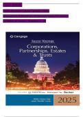 Test Bank for South-Western Federal Taxation 2025: Corporations, Partnerships, Estates and Trusts 48th Edition by Nellen & Young, ISBN: 9780357989074, All 20 Chapters Covered, Verified Latest Edition