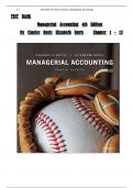 TEST BANK Managerial Accounting, 4th Edition By Davis, Complete Chapters 1 To 13 Updated 2025 NEWEST VERSION.