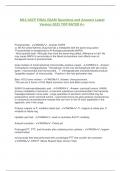 MLS ASCP FINAL EXAM Questions and Answers Latest  Version 2025 TOP RATED A+ Procainamide - ANSW..-Answer: NAPA -p. 86-Ant antiarrhythmic drug that has a metabolite with the same drug action -Procainamide is metabolized to N-Acetylprocainamide (NAPA) - Mus