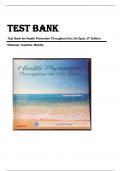 TEST BANK FOR Health Promotion Throughout the Life Span (Health Promotion Throughout the Lifespan (Edelman)) 8th Edition by Carole Lium Edelman, Elizabeth Connelly Kudzma & Carol Lynn Mandle |ISBN: 9780323091411| Guide A+