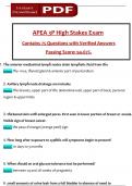 APEA 3P High Stakes Exam Contains 75 Questions with Verified Answers Passing Score: 94.67%.