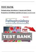 Test Bank - Davis Advantage for Pathophysiology: Introductory Concepts and Clinical Perspectives 3rd Edition by (Capriotti), Chapter 1 - 46 > Download as Pdf File <