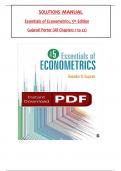 Solution Manual - Essentials of Econometrics, 5th Edition by Gujarati, All 1-22 Chapters Covered ,Latest Edition