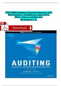 Auditing: A Practical Approach with Data Analytics 2nd Edition by Laura Davis Wiley, Johnson and Moroney -All Chapters 1-16 | TEST BANK