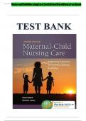 Maternal Child Nursing Care 2nd Edition Ward Hisley Test Bank Questions & Answers | Complete Guide A+