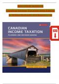 Solutions Manual for Canadian Income Taxation 2023/2024, 26th Edition by William Buckwold, ISBN: 9781264909551, All 23 Chapters Covered, Verified Latest Edition!!!!