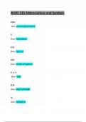 NUR 230)NURS 230 Abbreviations and Symbols: Updated A+ Guide Solution