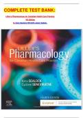 COMPLETE TEST BANK: Lilley's Pharmacology for Canadian Health Care Practice  4th Edition by Kara Sealock RN EdD Latest Update. 