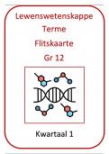 Gr 12 Lewenswetenskappe opsomming van terme Kwartaal 1