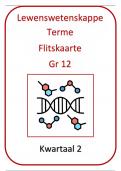 Gr 12 Lewenswetenskappe opsomming van terme Kwartaal 2