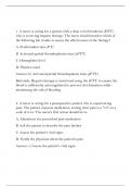 "Maryville University NURS 620 Exam 1: Verified Answers & Rationale"