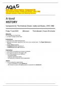 AQA_2024: A-level History - Component 2Q  The American Dream: Reality and Illusion, 1945–1980  (Merged Question Paper and Marking Scheme) 