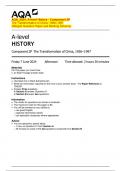 AQA_2024: A-level History - Component 2P  The Transformation of China: 1936–1997  (Merged Question Paper and Marking Scheme) 