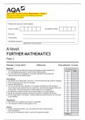 AQA_2024: A-level Further Mathematics - Paper 2  (Merged Question Paper and Marking Scheme)  (Monday 3 June 2024)