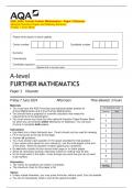 AQA_2024: A-level Further Mathematics - Paper 3 Discrete   (Merged Question Paper and Marking Scheme)  (Friday 7 June 2024)