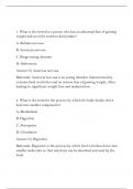 WGU Nutrition D440: Full Study Guide with Rationale and Answers